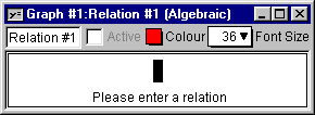 An Algebraic Relation Window