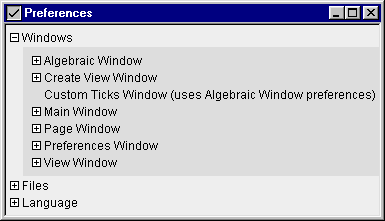 The GrafEq Preferences Window