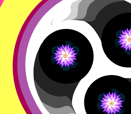 An Atom Blooms, by Steven Webb, zoom level -3