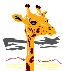 Giraffe in Africa, by Joshua Guillaume